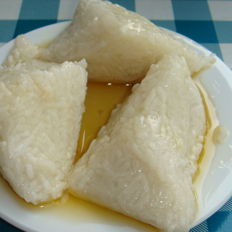 陕西蜂蜜凉粽子端午时令小吃西安传统美食渭南大荔白米蜜枣粽3袋试吃