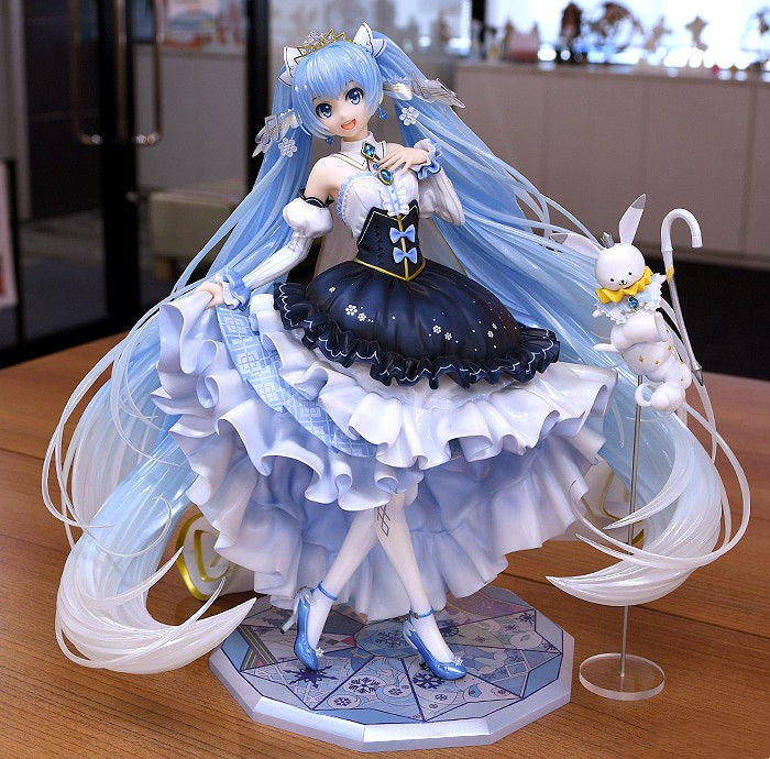 周年插画大赛桌面摆件生日礼物玩偶雕像潮 初音未来摆件尺寸20cm以上