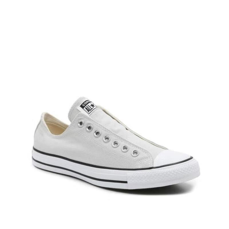 converse/匡威女帆布鞋低帮套脚浅灰色一脚蹬板鞋500500 bj grey 41.