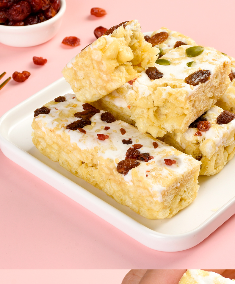 网红奶盖沙琪玛蔓越莓坚果早餐多口味棉花糖休闲零食小吃食品整箱混合