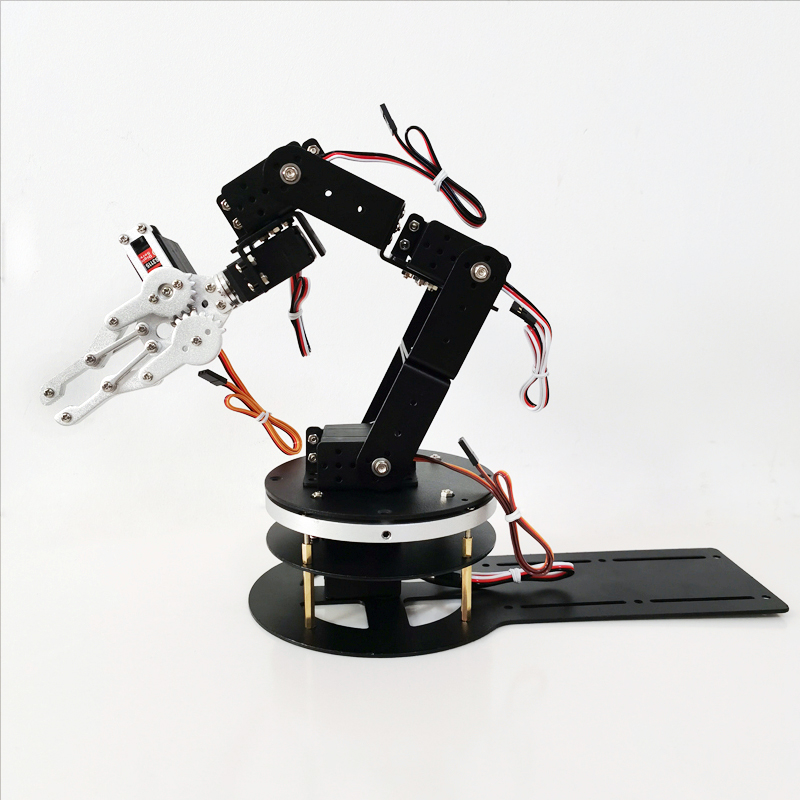 机械臂6自由度舵机云台支架六自由度平台配件6轴机器人机械手臂品质