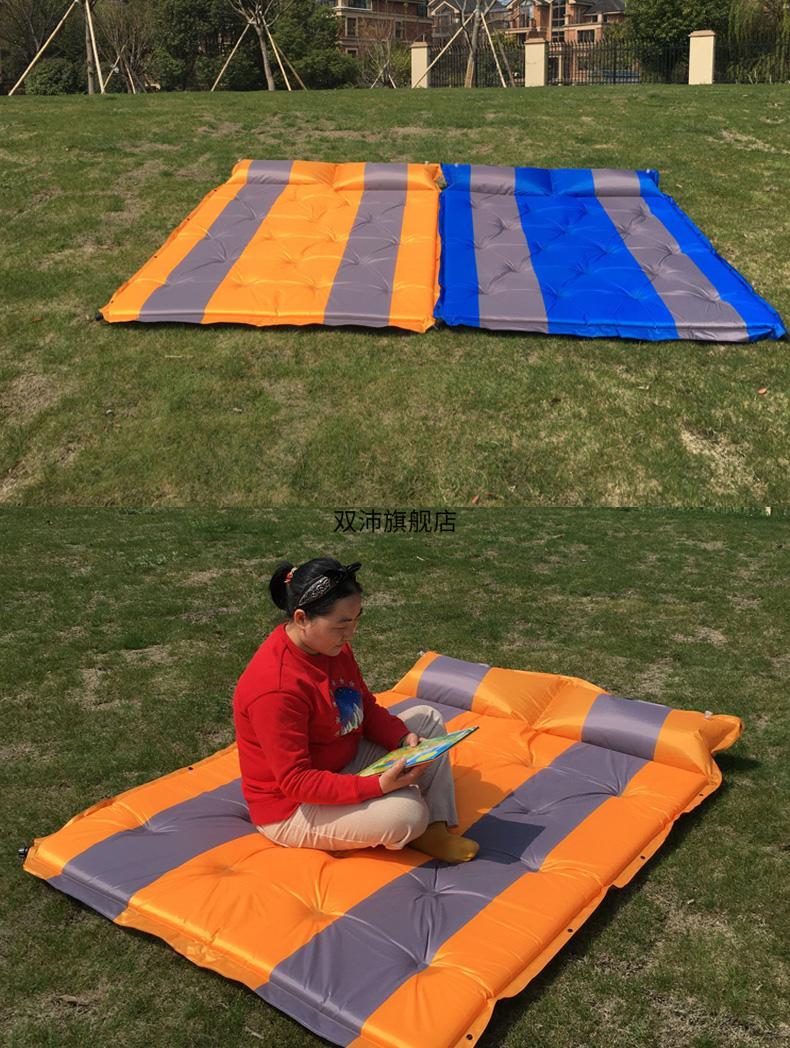 充气垫三人野营充气垫户外野外加厚睡垫气垫床三人米露营自动充气防潮