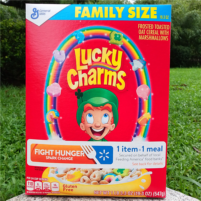 幸运魔法棉花糖燕麦圈儿童即食早餐谷物麦片luckycharmscereal297g527