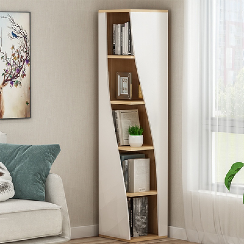 夏天 转角储物架落地书架储物墙角柜三角形角柜拐角边角角落收纳客厅