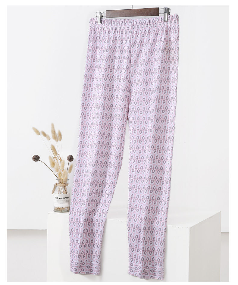 夏季女士睡裤高品质全棉女加肥大码长裤睡裤家居裤休闲裤秋裤中老年春