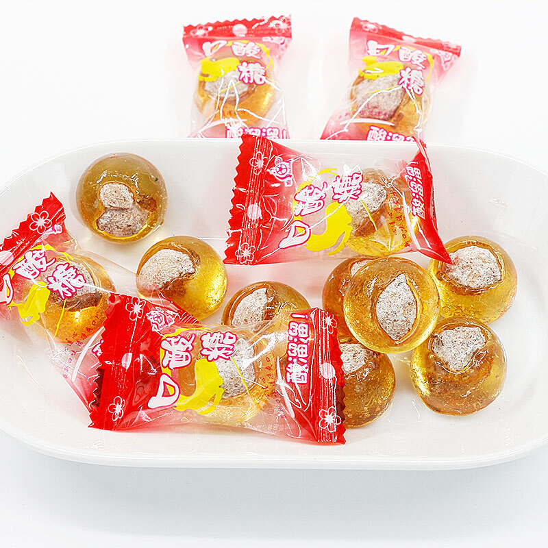 口酸糖老式怀旧零食酸溜溜酸梅糖儿时美味话梅糖糖果年货 250g 约30颗