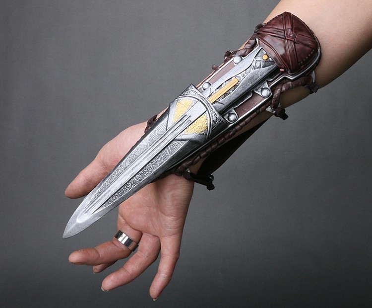 刺客信条袖剑可弹射金属起源袖箭 神刃 1:1 盒装cosplay漫展道具 新品
