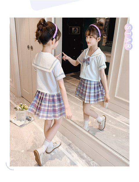 jk制服少女夏季8夏装十岁中大童12套装裙小学生9全套11学院风13 短.