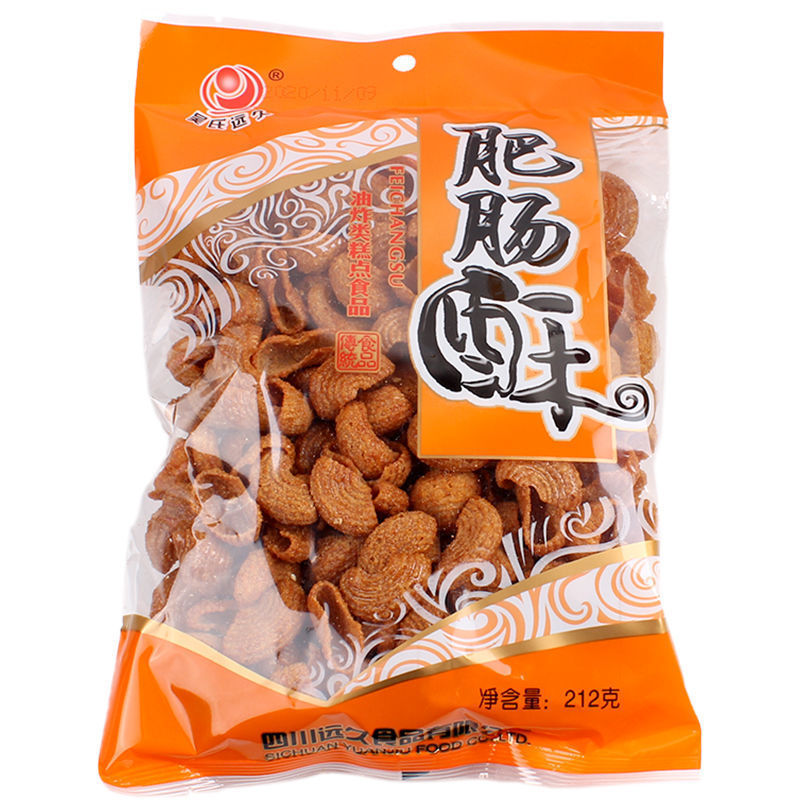 吴氏远久猫耳朵肥肠酥192g大包装四川内江特产童年怀旧零食小吃 吴氏
