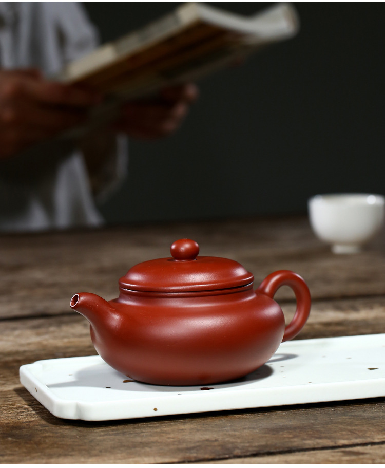 宜兴茶壶原矿大红袍仿古紫砂壶家用茶具套装定制礼品刻字 o礼品刻字