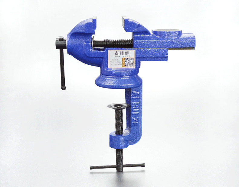 小台钳迷你工作台家用台虎夹钳台虎钳小型夹具桌钳重型精密平口 铝