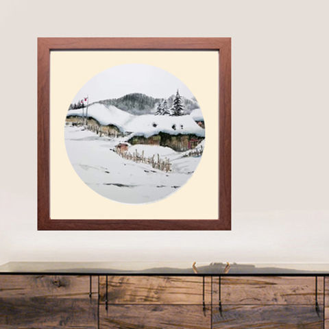 现货直发纸软卡纸镜片装裱画框333850252730挂墙书法国画画框正方型