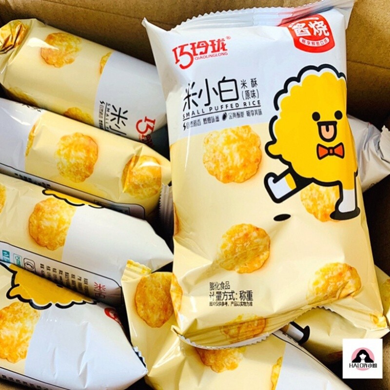 巧玲珑米小白米酥米饼小童食1岁半宝宝儿童食3一4岁营养食品原味1箱