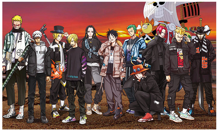 蓝丽雅 海贼王海报墙贴画路飞索隆宿舍卧室出租屋改造墙面背景装饰