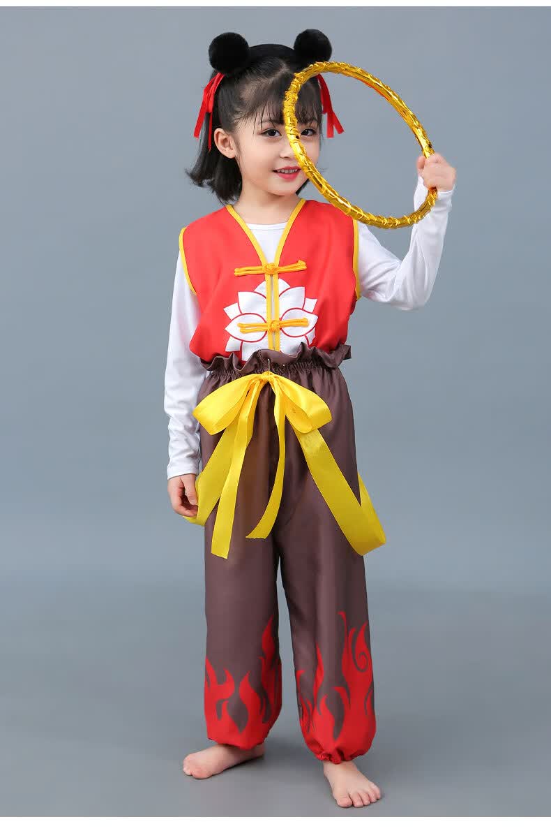 巴拉巴拉旗下badi高端轻著新款儿童哪咤衣服哪吒魔童降世同款男女童