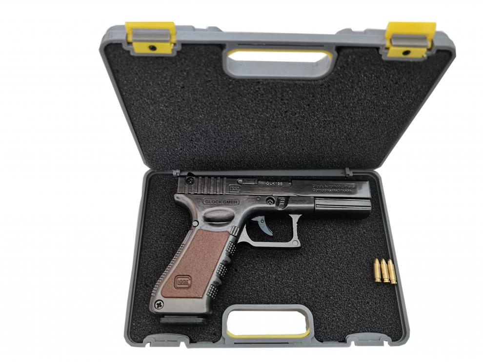 05格洛克22式模型r18毛瑟玩具抢不可发射全金属拆装 p18标配 枪套