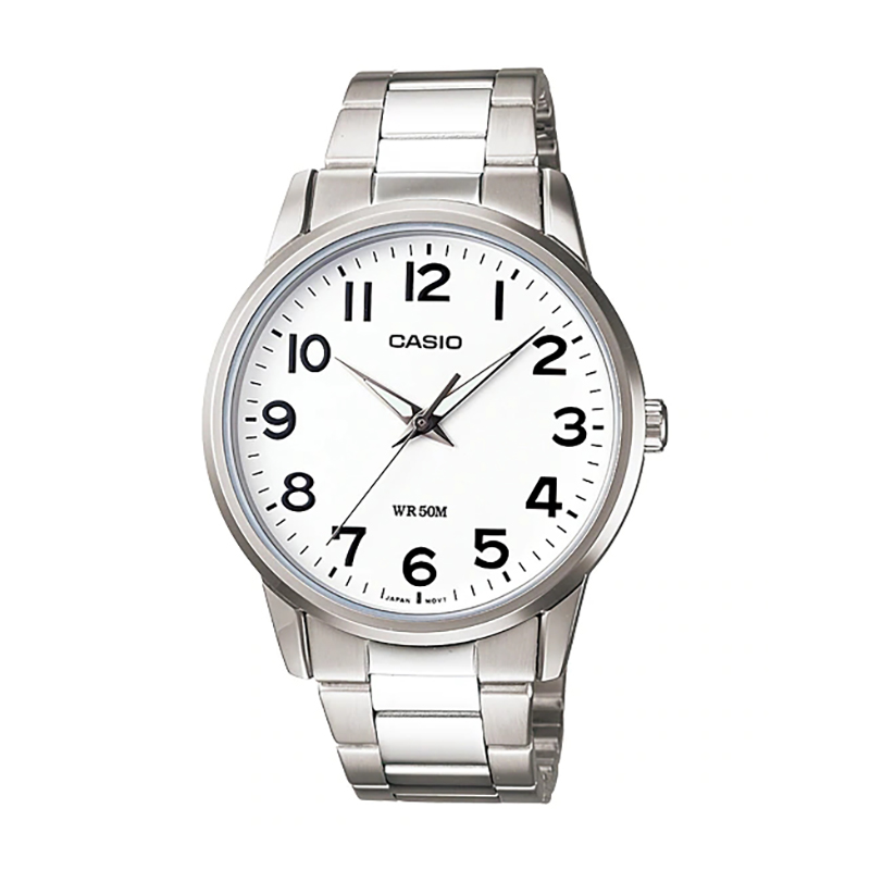 卡西欧 海外代购casio手表男黑暗之心钢铁 商务简约皮带钢带表mtp