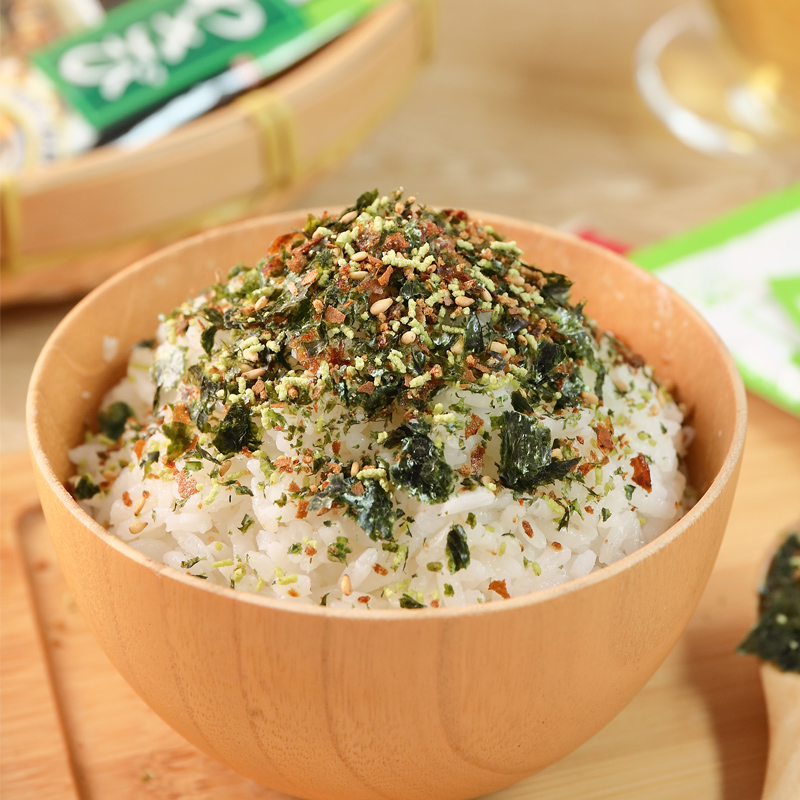 淘味熊每日拌饭海苔70克整盒真空包装芝麻夹心海苔碎米饭拌干紫菜2盒