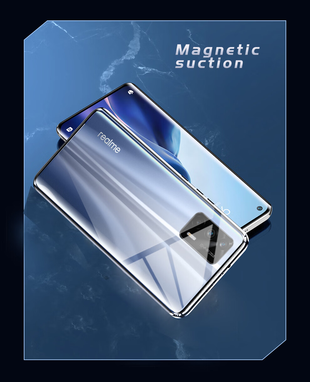 真我gtneo手机壳realme gt neo双面玻璃保护套oppogtneo全包防摔 真我