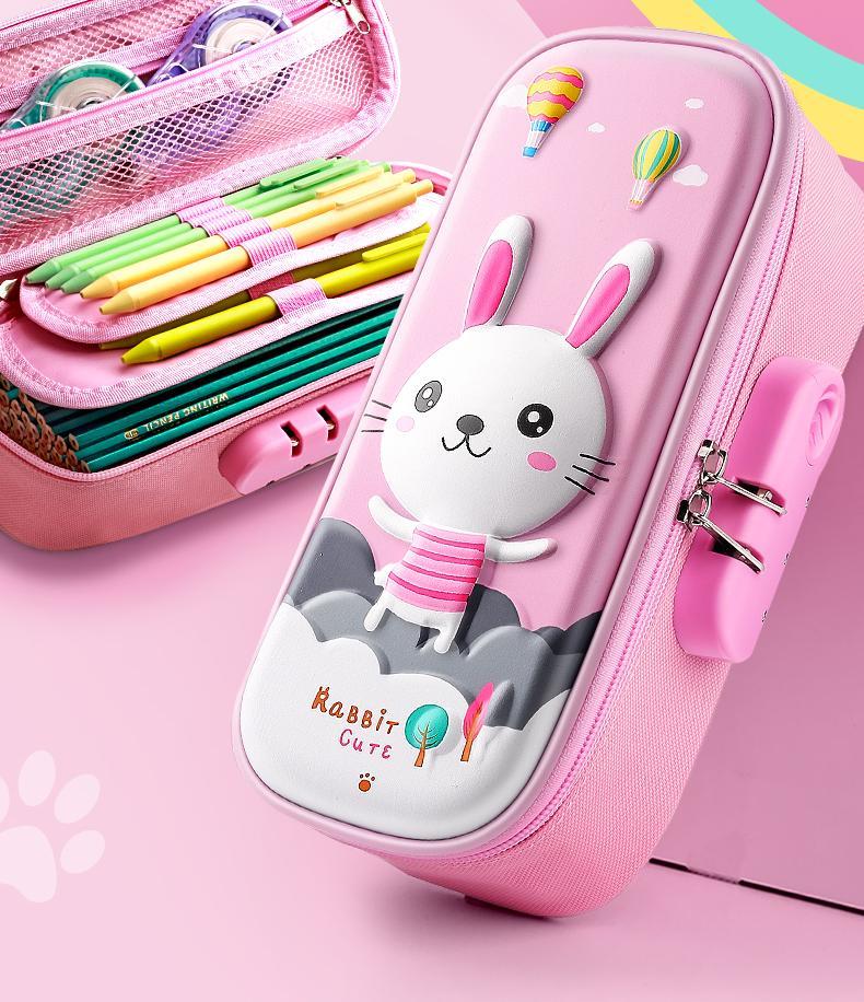 向龙儿童笔袋多层大容量小学生铅笔盒男多功能文具盒幼儿园男孩女孩一