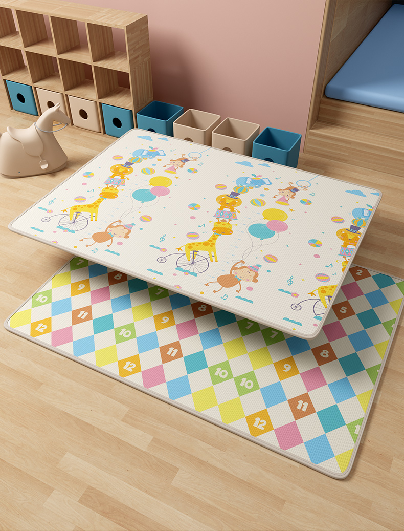 帕克伦儿童爬行垫 健玩婴儿爬行垫tpu云舒固特棉防摔爬爬垫家用宝宝厚