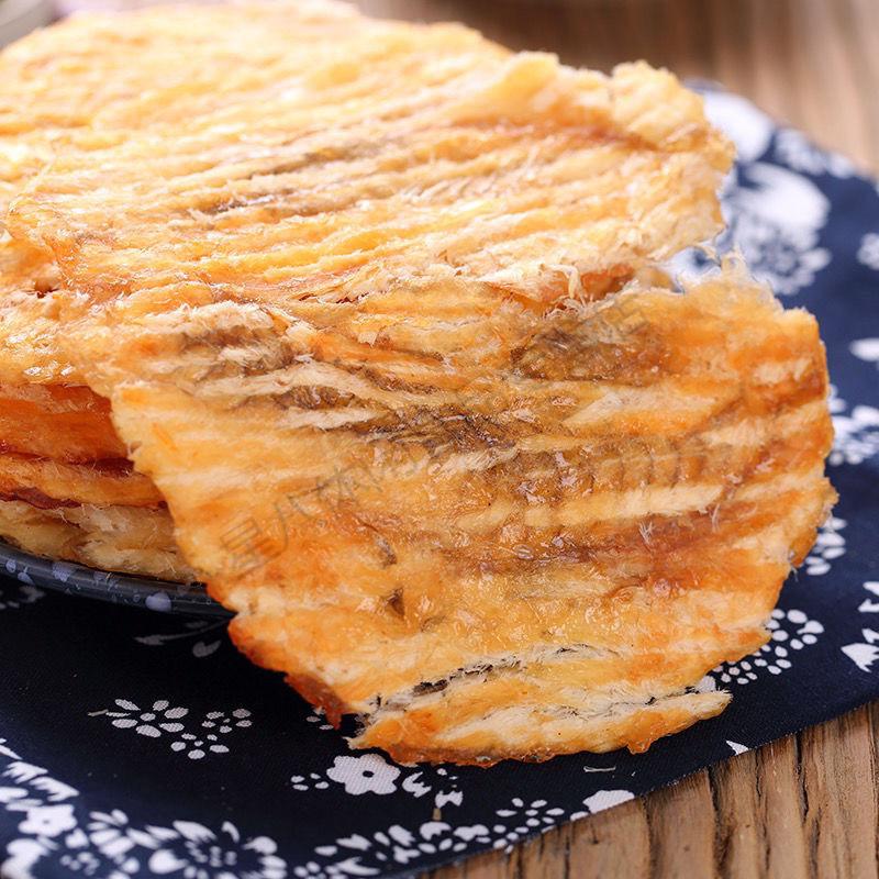 整片鱼肉碳烤鱼片干烤鱼片零食休闲零食海味零食即食鱼干100g4包
