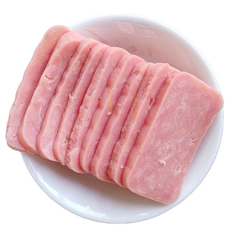 天津强源飘香香肠火腿肠午餐肉方腿切片泡面手抓饼三明治切片整箱 485