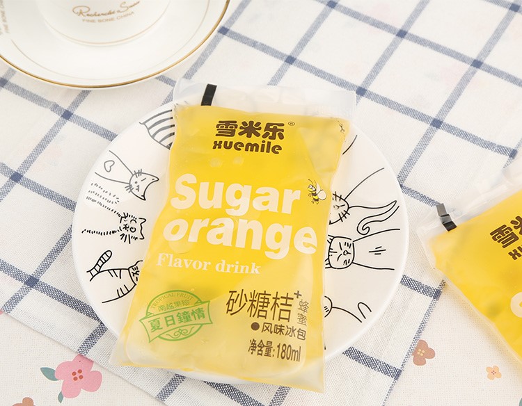 童年小零食冰袋小时候的零食80后经典冰袋儿时回忆记忆冰袋饮料 白桃