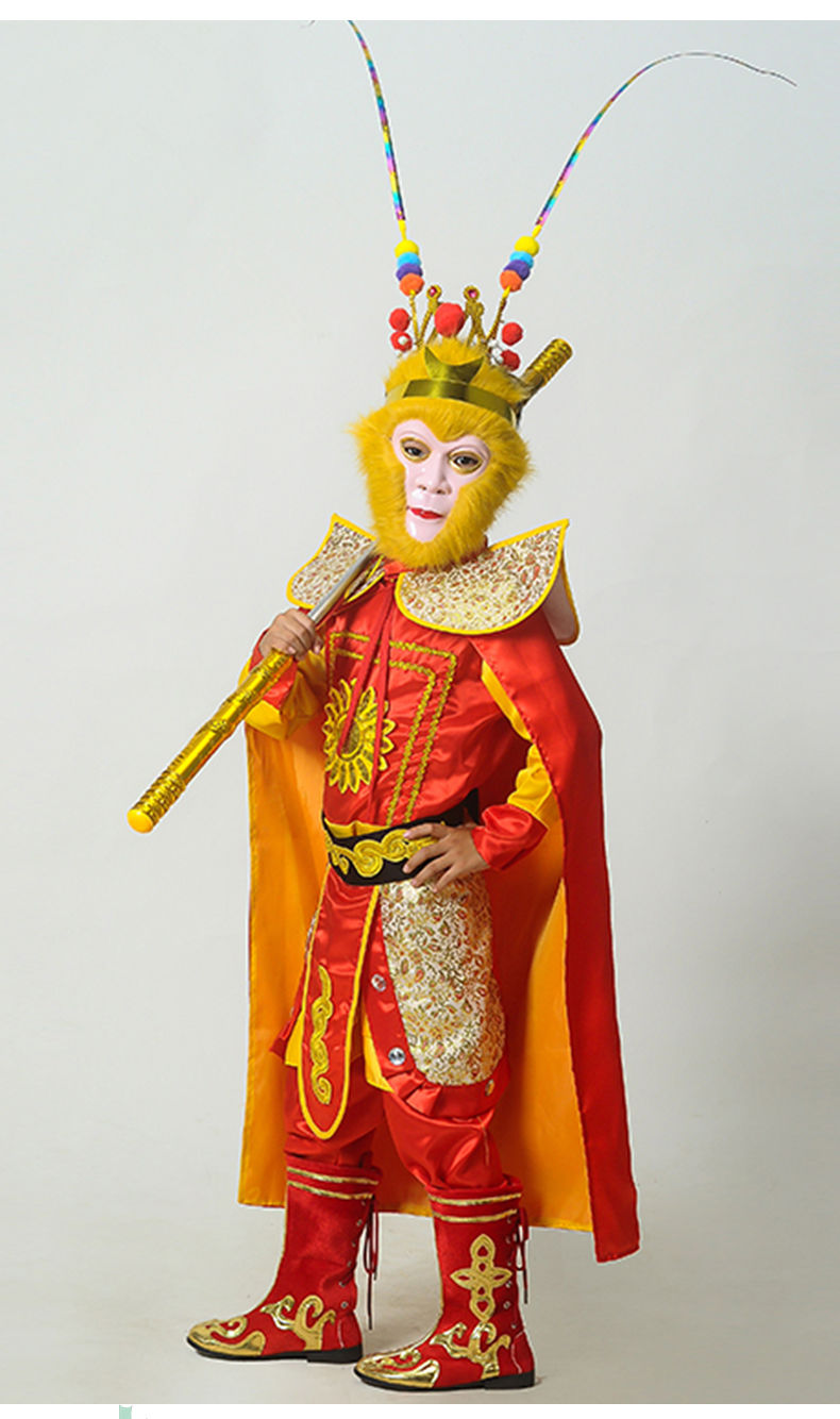 孙悟空衣服儿童装齐天大圣套装美猴王服装孙行者猴子西游记演出服齐天