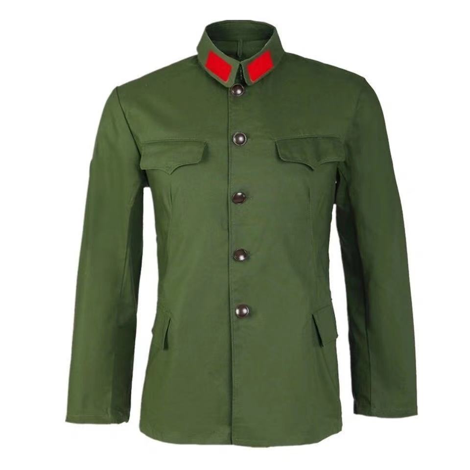 支持国产·威乐思六五式军绿服装65式老军迷套装老式涤卡的确良怀旧