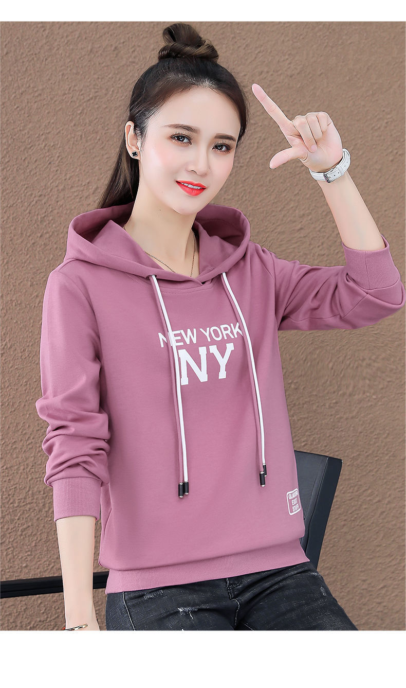 女装卫衣新款含棉卫衣女春秋薄款2021年新款春装洋气减龄上衣春款女装