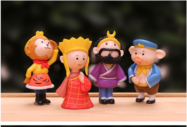 西游记人物摆件 西游记周边师徒四人盲盒孙悟空猪八戒沙僧唐僧小公仔