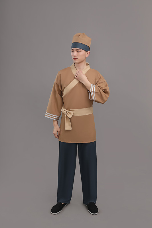 古代店小二服装成人古装汉服话剧家丁佣人茶楼酒店跑堂工作演出服