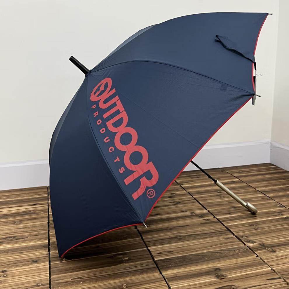 沥霖日系雨伞高颜值纯色潮牌简约绅士长柄遮阳伞纤维防风成人学生伞