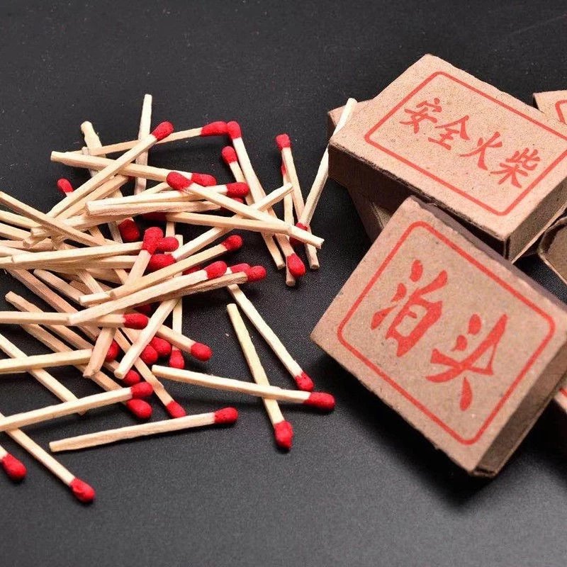 【京品】泊头火柴老式复古安全经典怀旧盒家用一次性洋火户外野餐火材