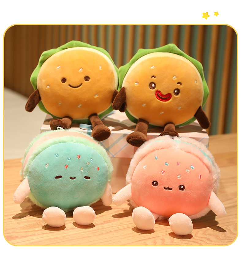 汉堡包公仔可爱创意汉堡包抱枕毛绒玩具仿真面包娃娃儿童床上睡觉玩偶