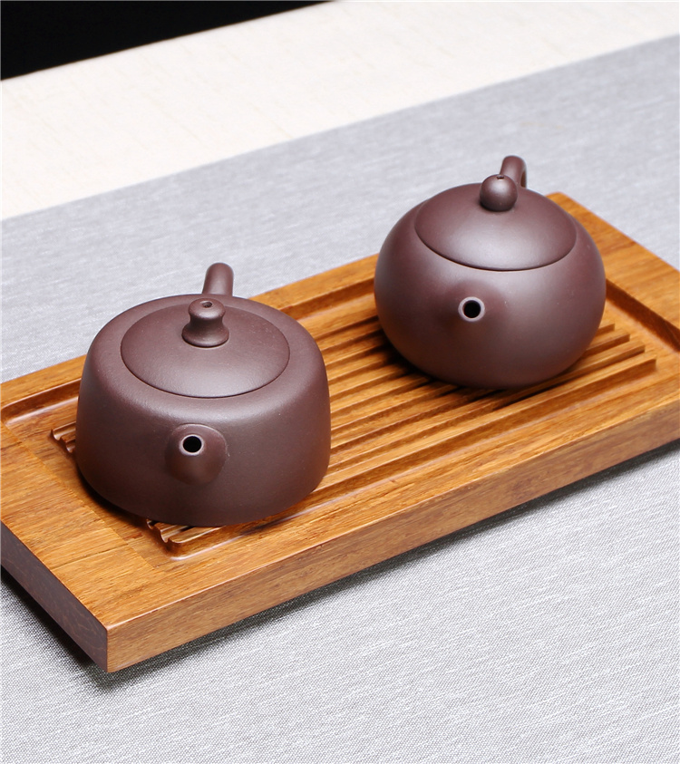 宜兴紫砂壶小杯带茶盘西施家用简约便携式户外功夫旅行茶具套装包150