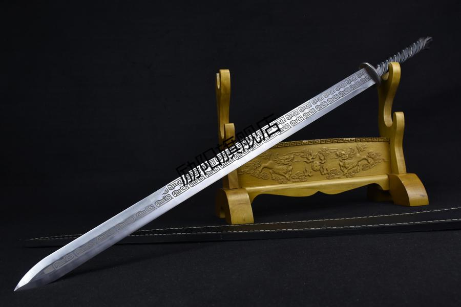 励阳2022新款一体煅打钢宝剑圣火唐剑一体剑诸刃扭转不锈钢汉剑未开刃