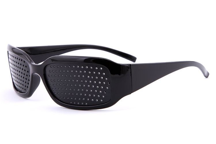 小孔成像眼镜斜视力多3孔5孔眼轴训练镜儿童护目五孔蓝色