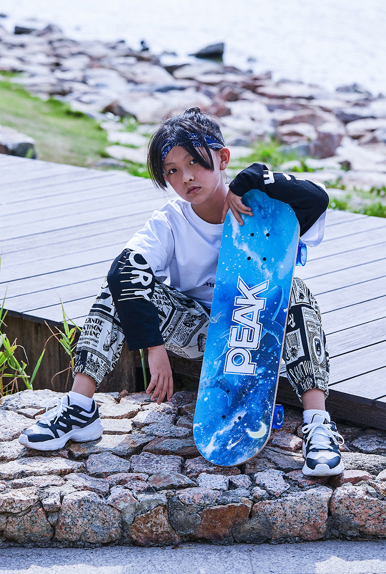 通勤代步短板比赛训练双翘滑板车青少年款yw10401深海之恋有滑板包