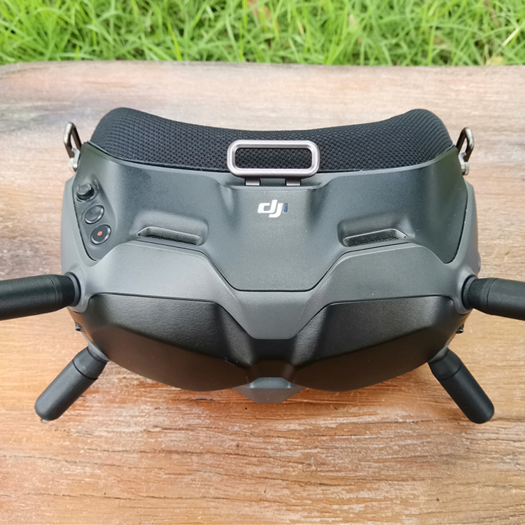 适用dji大疆fpv飞行眼镜v2v1头带穿越机固定扣绑带防漏光海绵垫蓝色