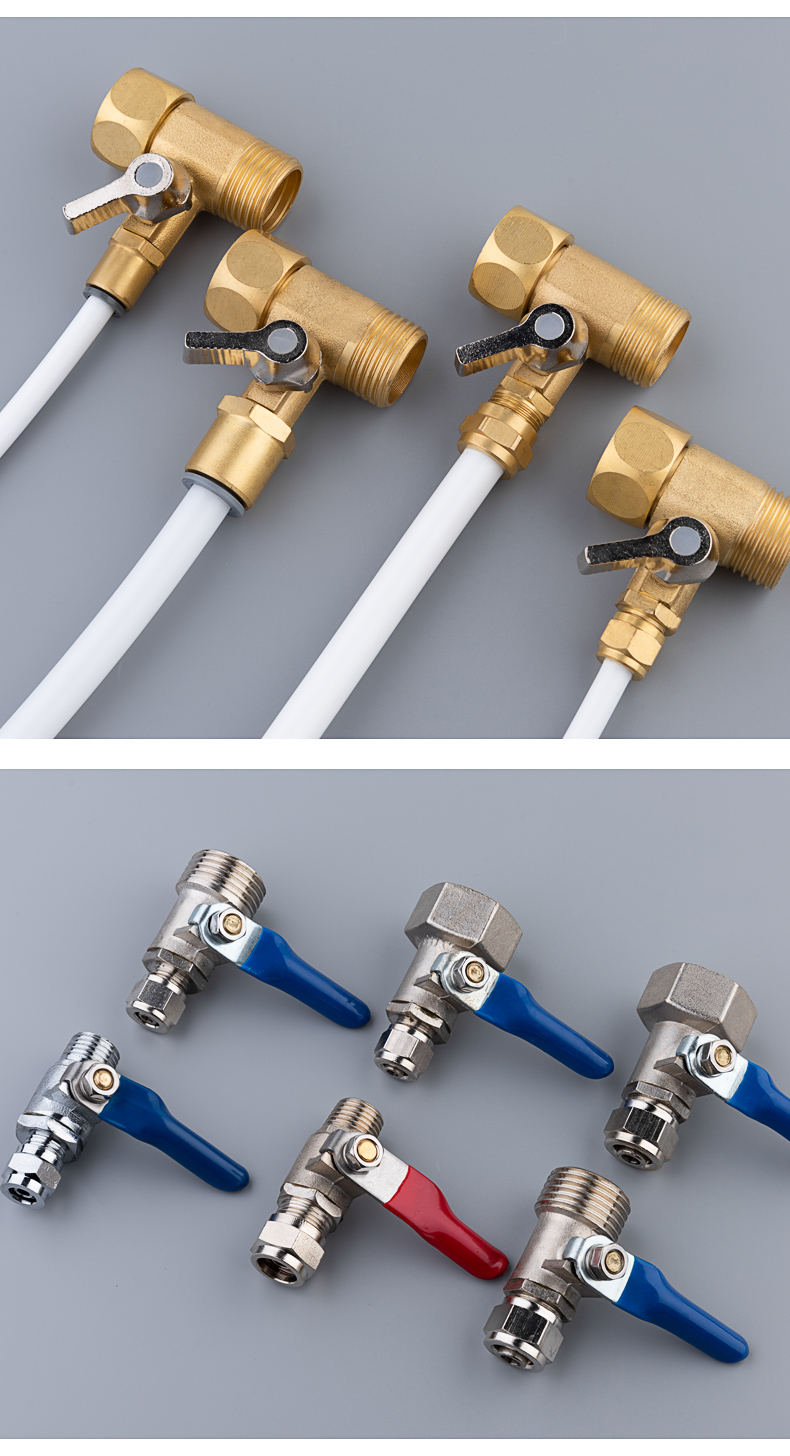 净水器进水三通球阀开关纯水机水龙头接头通用4分转32分阀门配件过滤