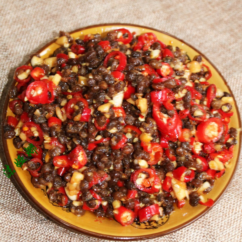 香辣豆豉农家自制湖南怀化沅陵特产干黄豆鼓炒辣椒开胃下饭菜