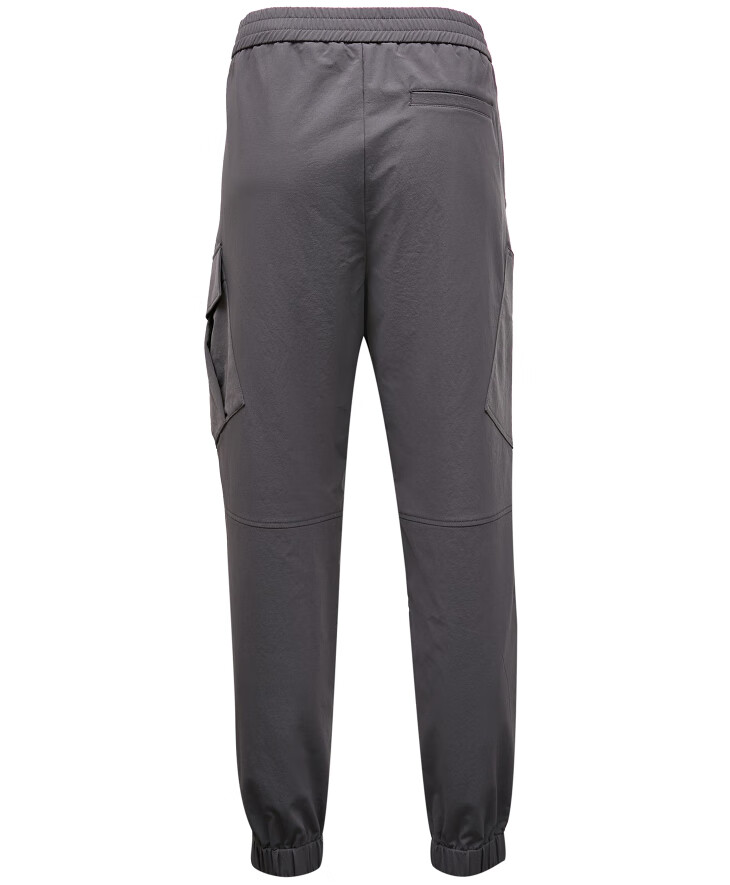 思莱德男士无忧搭日系休闲cityboy束脚工装长裤422214015 铁灰色 165