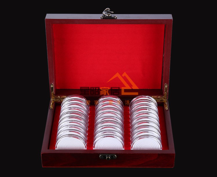 纪念币收藏盒袁大头银元保护盒古币银币收纳圆盒古铜钱币硬币保护盒