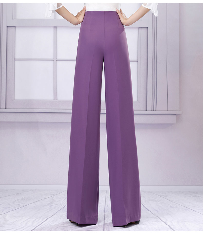 丹宝罗舞裤国标舞摩登舞女裤练功裤紫色跳舞专用裤子三步踩练习裤贝蒂