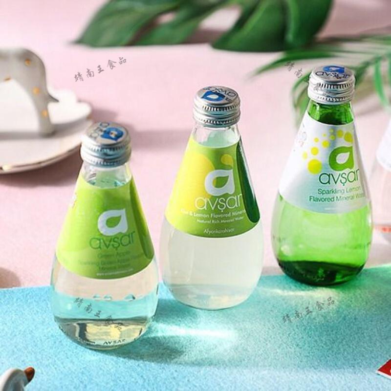 hamu200ml瓶土耳其进口hamu气泡水玻璃瓶高颜值饮料网红苏打水夏含气