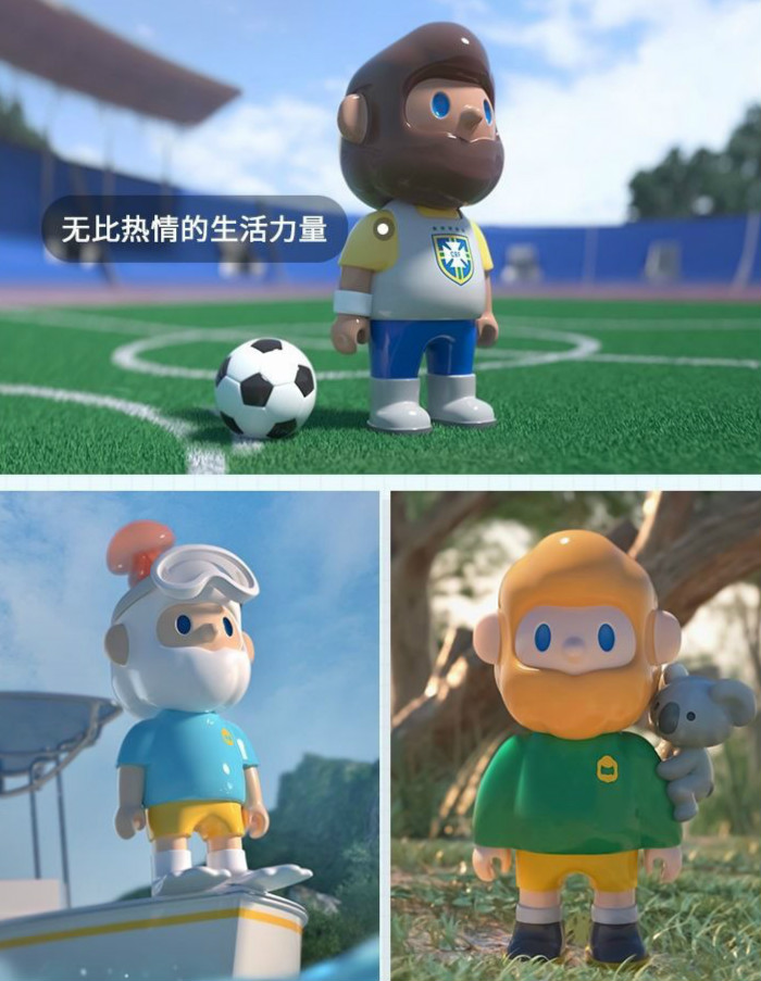 bob环游世界盲盒 寻找独角兽farmer bob环游世界系列盲盒潮玩手办公仔