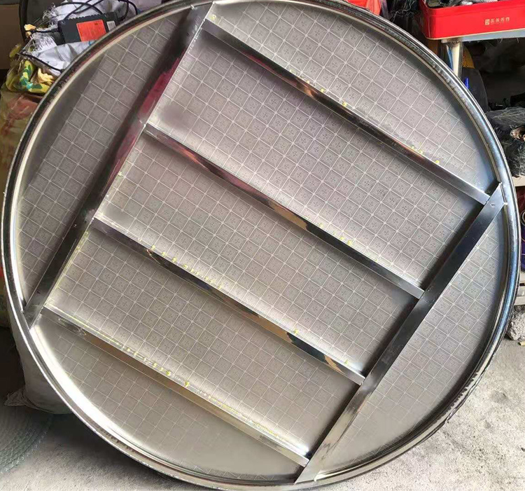 ausda可定做开孔尺寸全不锈钢圆桌台面流动餐桌08至178米大排档酒席