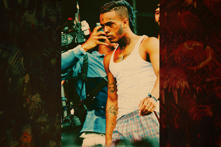 xxxtentacion 海报贴画说唱嘻哈牛皮纸宿舍饶舌hiphop装饰画 21*30